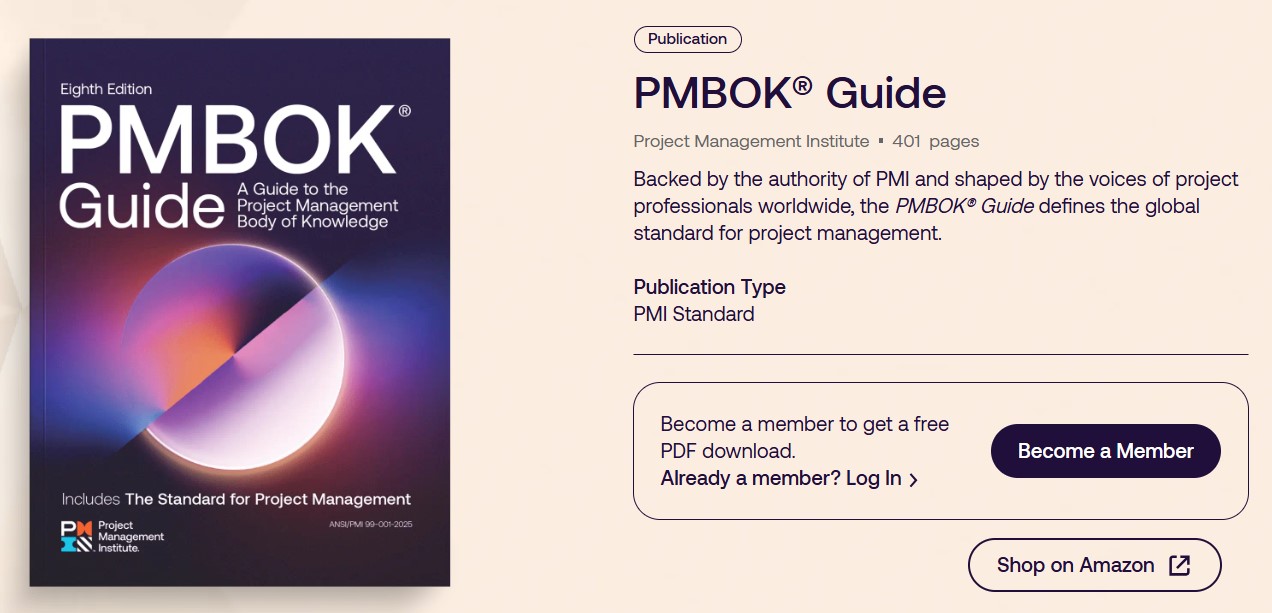 PMBOKガイド第8版